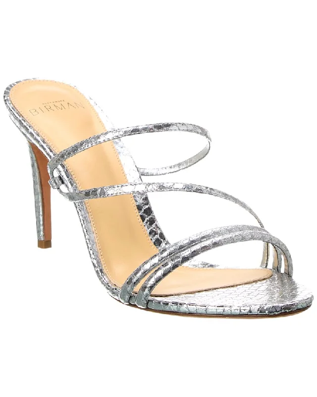 Alexandre Birman Eve 85 Embossed Leather Sandal