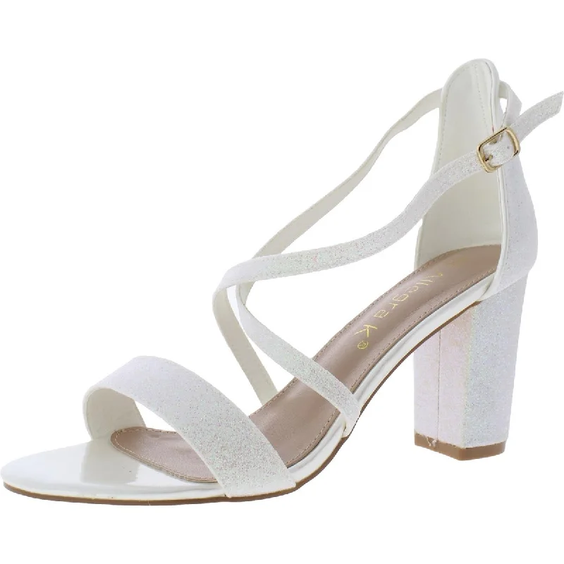 Allegra K Womens Open Toe Ankle Strap Heels