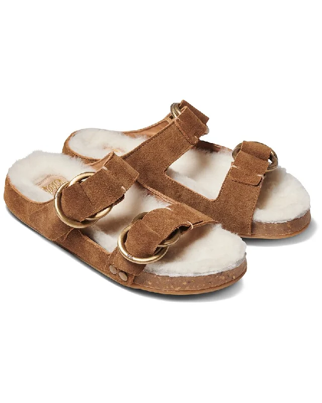 beek Buzzard Shearling Suede Clog