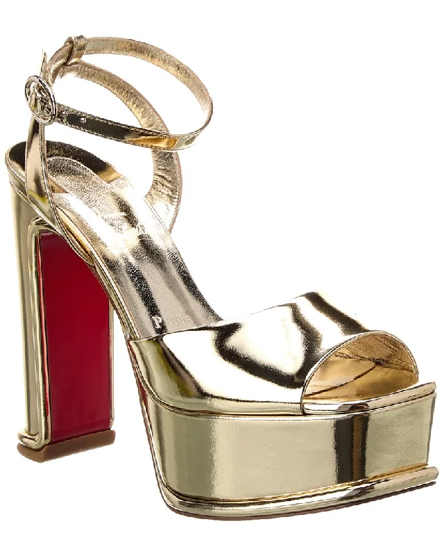 Christian Louboutin Amali Alta 130 Leather Platform Sandal