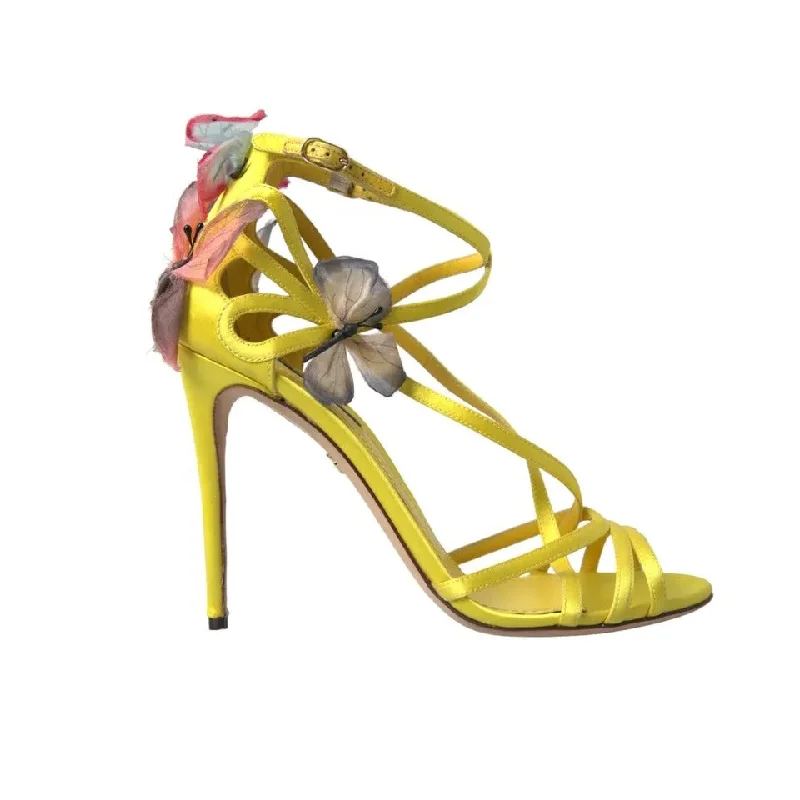 Dolce & Gabbana  Butterfly Applique Sandals Women's Shoes (Pre-Owned)