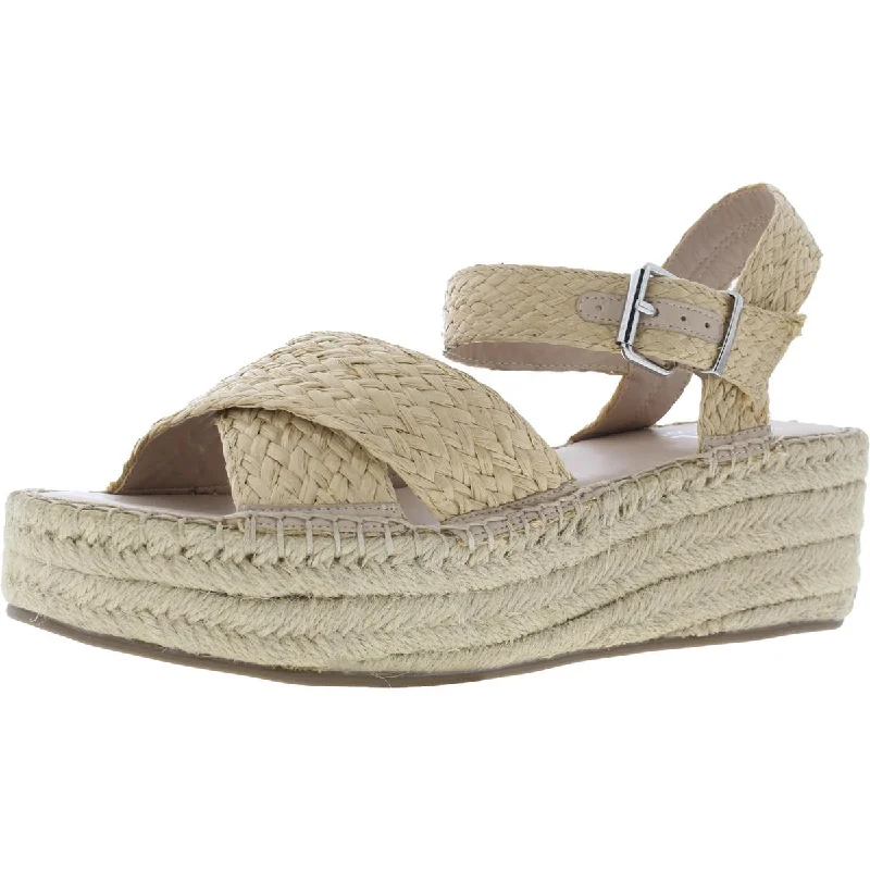 Faryl Robin Womens Woven Ankle Strap Wedge Sandals