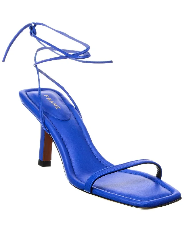 FRAME Denim Le Ozzie Lace-Up Leather Sandal