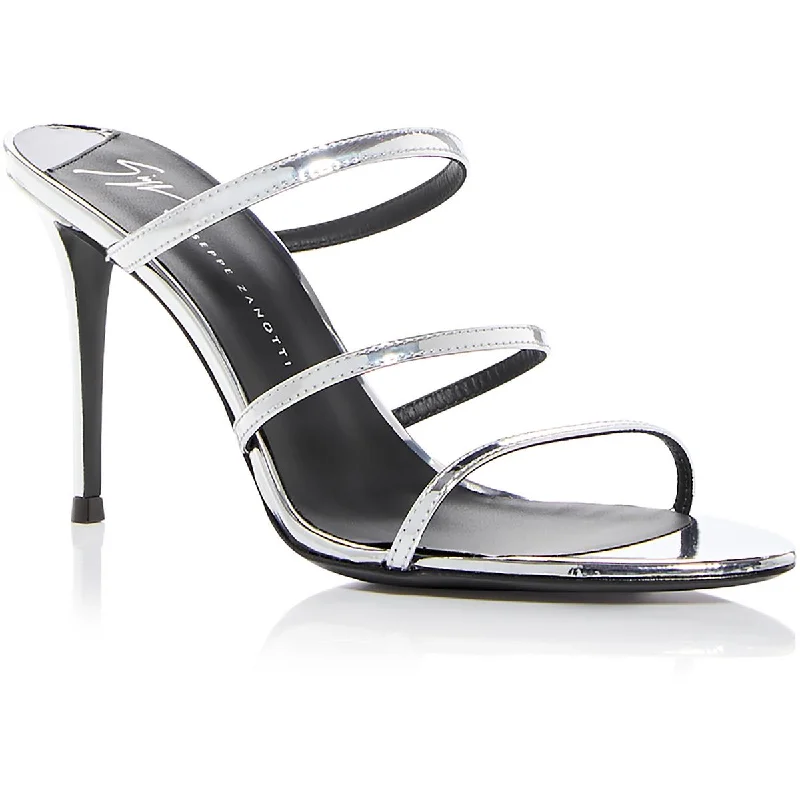 Giuseppe Zanotti Womens Clandestino Patent Dressy Slide Sandals