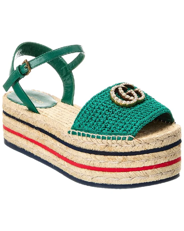 Gucci Lilibeth Platform Espadrille Sandal