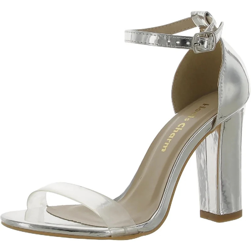 Heels Charm Womens Mirrored Evening Heels