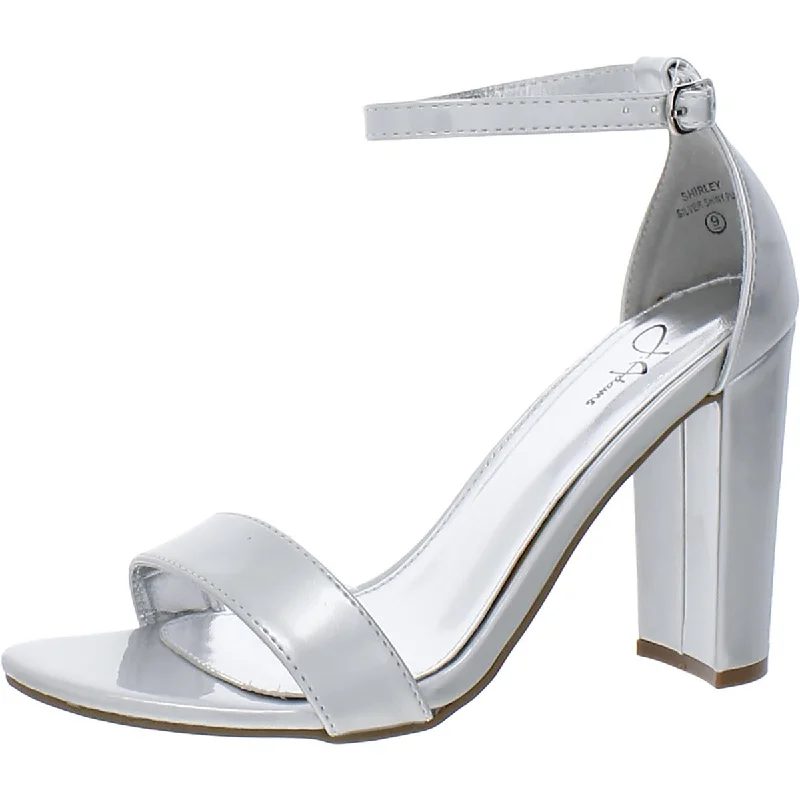 J. Adams Womens Shirley Ankle Strap Heels