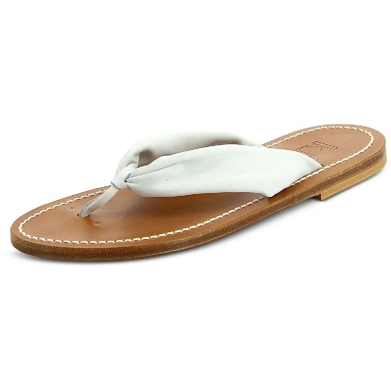 K. Jacques Womens Saba Leather Slip-On Slide Sandals