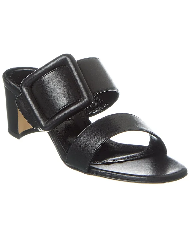 Manolo Blahnik Titubanew 50 Leather Sandal