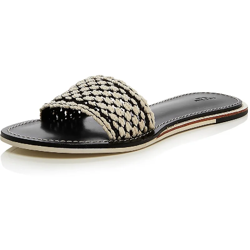 Rag & Bone Womens Melrose Knit Cut Out Slide Sandals