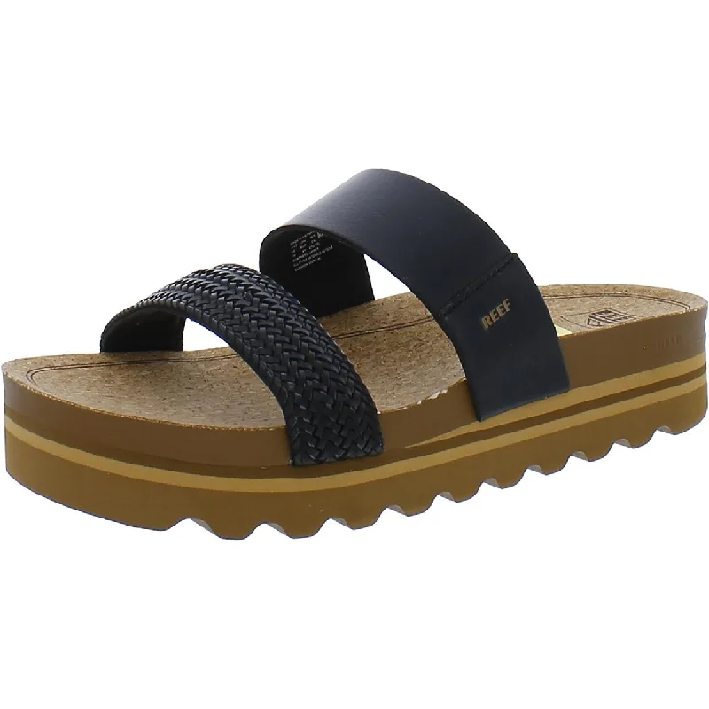 Reef Womens Cushion Vista Hi Padded Insole Slide Sandals