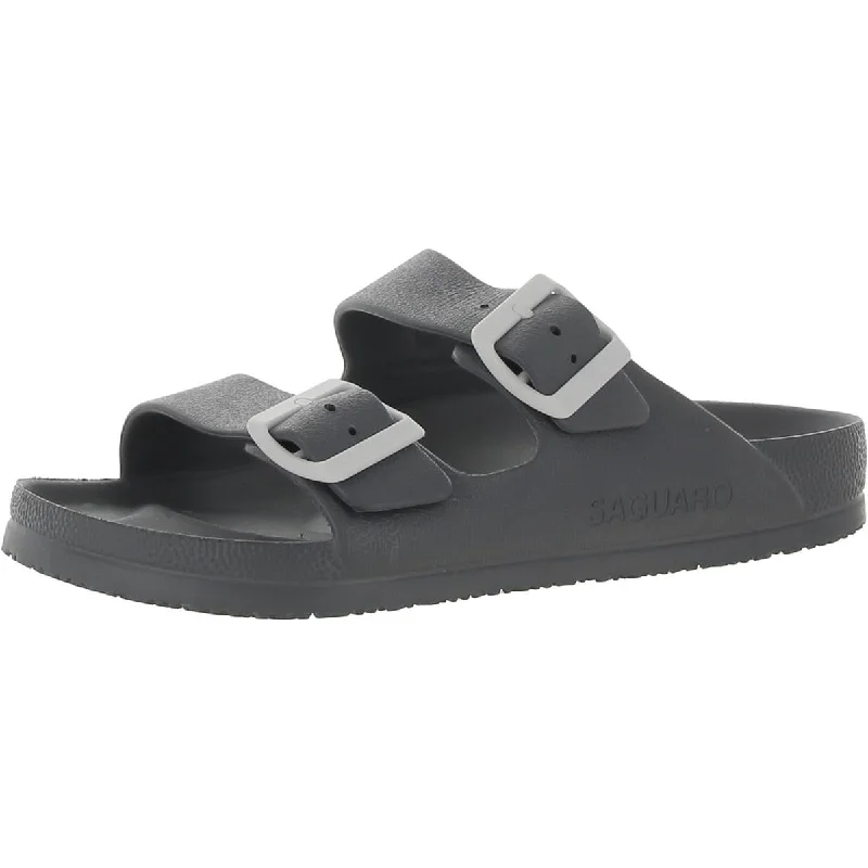 SAGUARO Womens Slip-On Footbed Slide Sandals