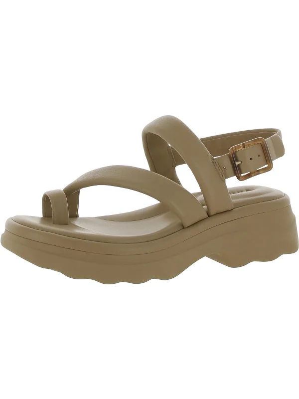 Santa Cruz Womens Leather Ankle Strap Platform Sandals