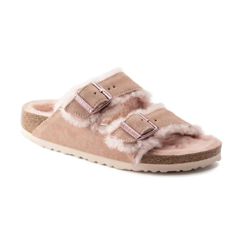 Women's Arizona Shearling Sandals In Light Rose