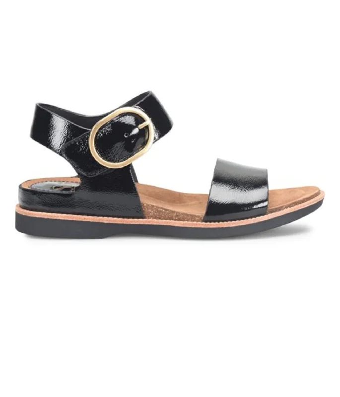 Women's Bali Sandals In Black Patent