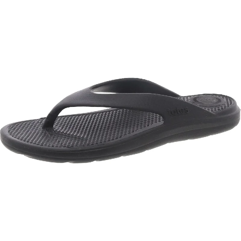 Womens Slip On Open Toe Flip-Flops