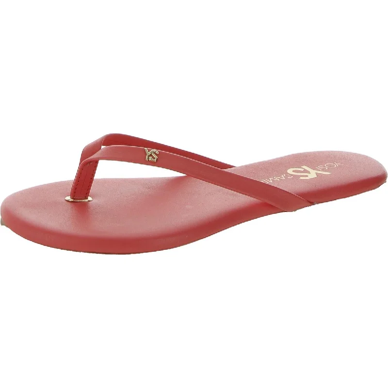 Yosi Samra Womens Rivington Leather Slip-On Thong Sandals