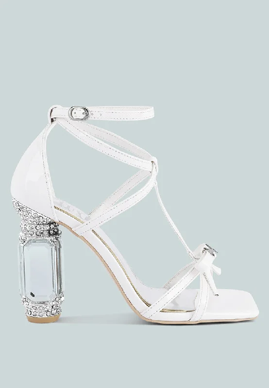 affluence jeweled high heel sandals