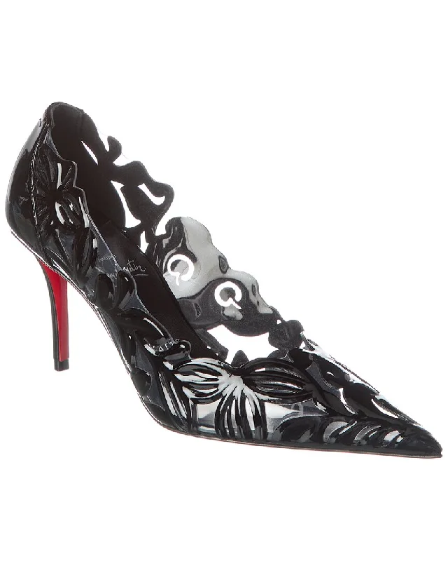 Christian Louboutin Apostropha Petunia 80 PVC & Patent Pump