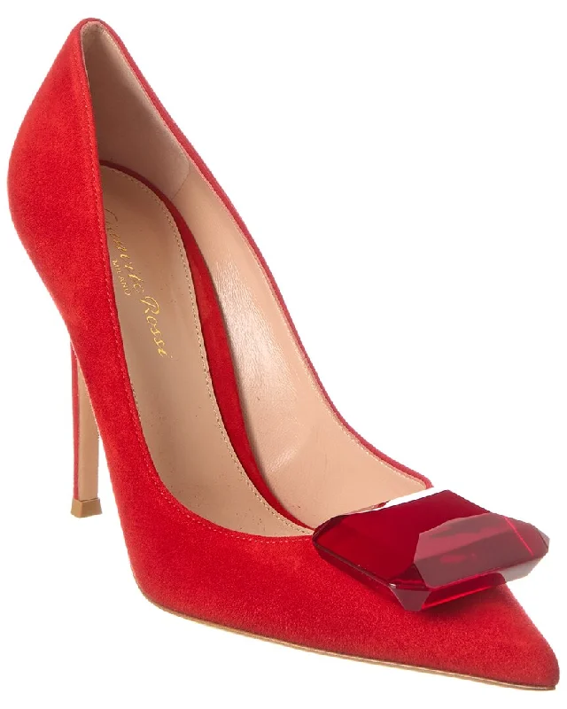 Gianvito Rossi Jaipur 105 Suede Pump