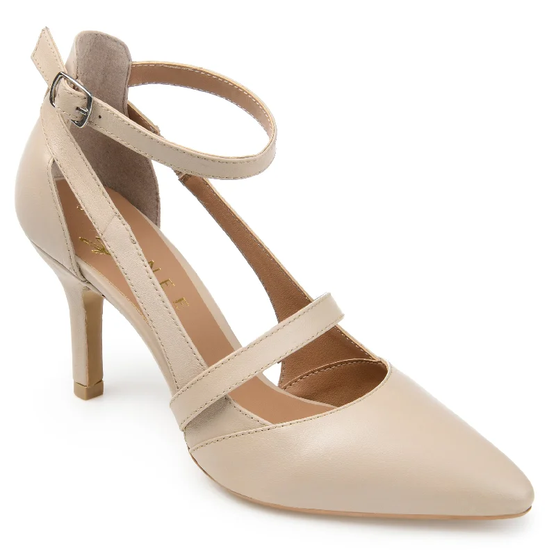 Journee Signature Women's Genuine Leather Vallerie Pump