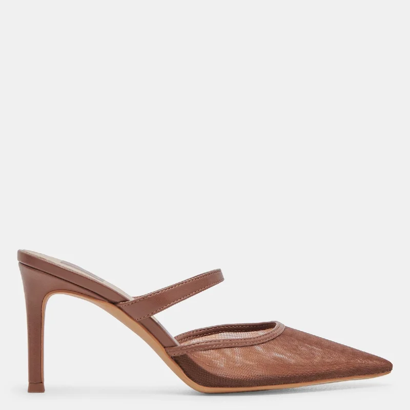 Katik Wide Heels Espresso Mesh