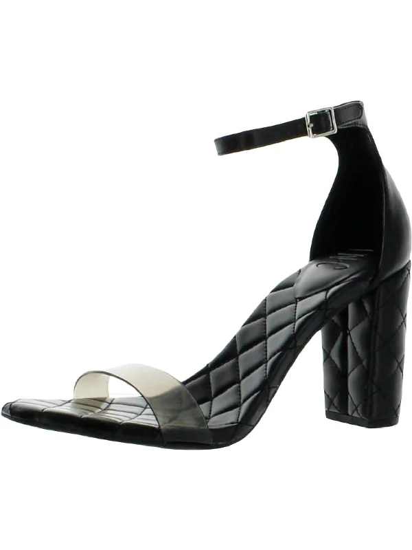 Lexini 11 Womens Open Toe Ankle Strap Heels