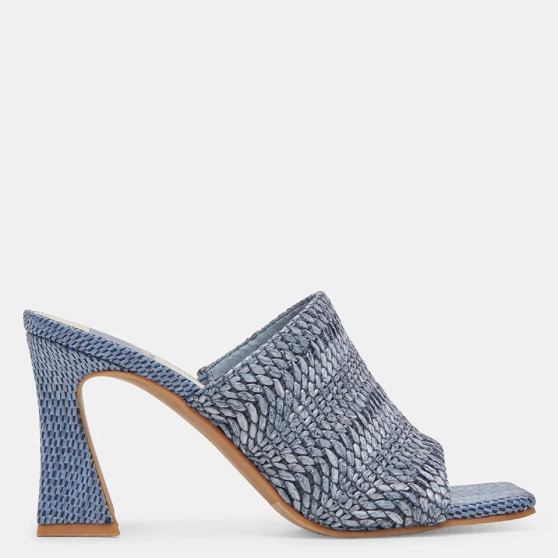 Novis Heels Blue Woven