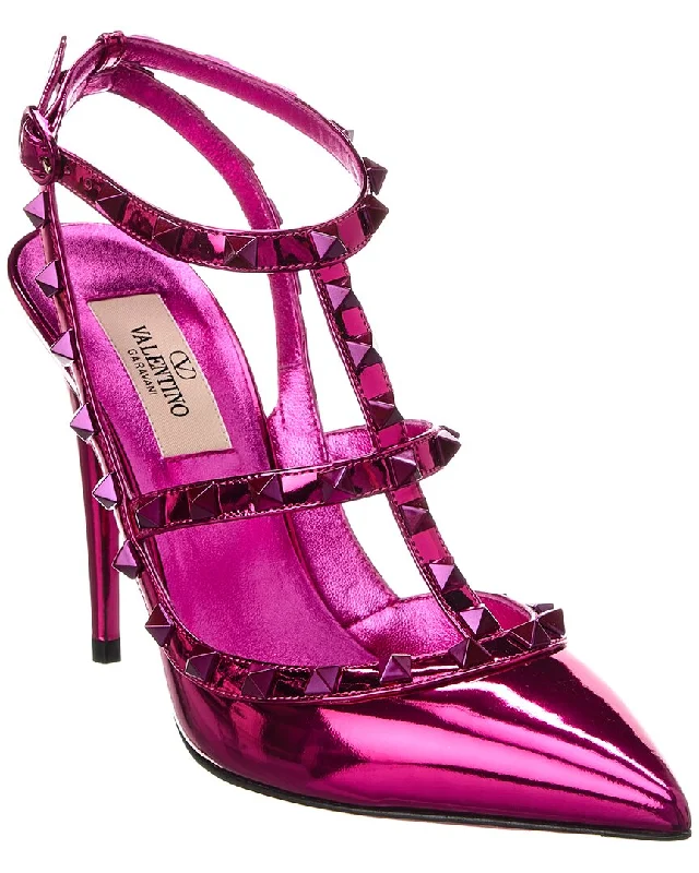 Valentino Rockstud Caged 100 Leather Pump