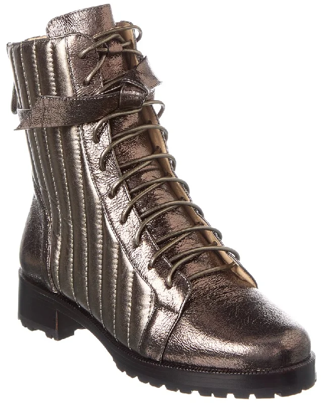 Alexandre Birman Clarita Quilted Leather Combat Boot