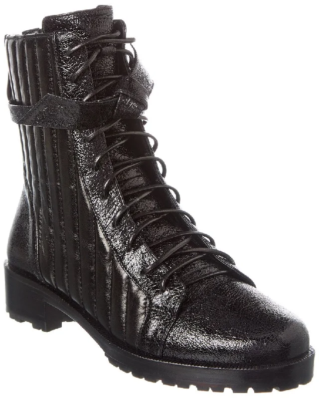 Alexandre Birman Clarita Quilted Leather Combat Boot