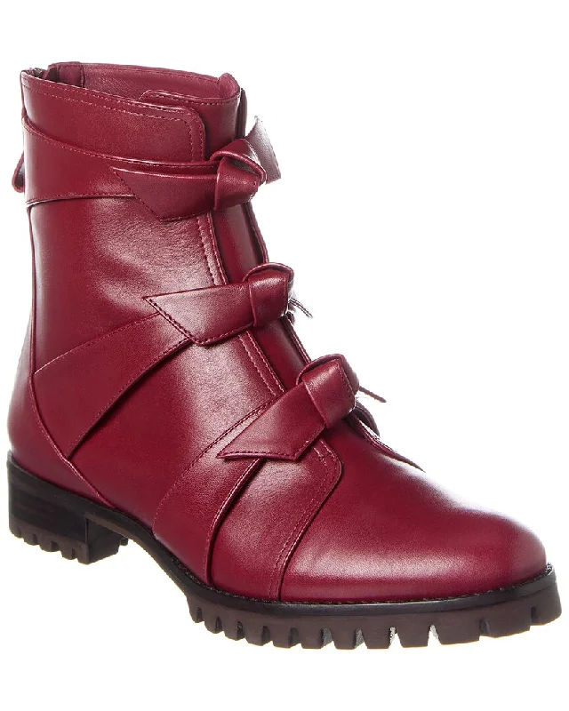 Alexandre Birman Lolita Waterproof Leather Combat Boot