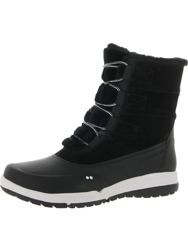 All Access Womens Leather Lace Up Winter & Snow Boots