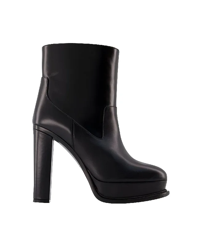 Ankle Boots - Alexander McQueen - Leather - Black