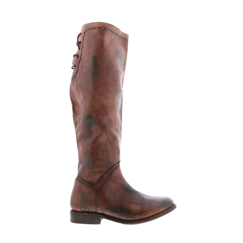 Bed Stu Manchester S F321138 Womens Brown Leather Zipper Knee High Boots