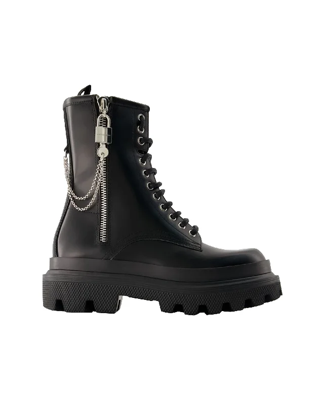 Black Sicily Boots - Dolce&Gabbana - Leather - Black