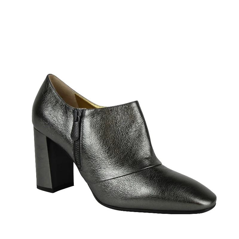 Bottega Veneta Women's Ankle  Metallic Leather Booties