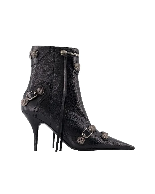 Cagole H90 Ankle Boots - Balenciaga - Leather - Black