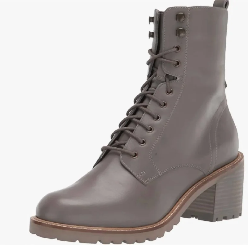 Combat Boots In Grey