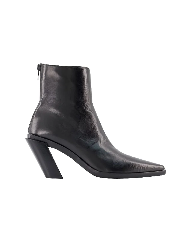 Florentine Ankle Boots - Ann Demeulemeester - Black - Leather