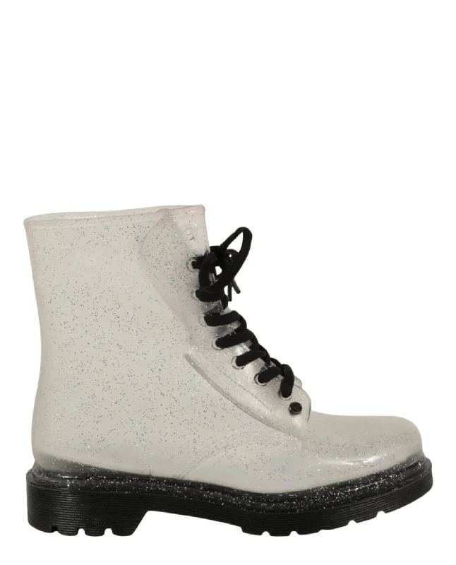 Ginny Silver Glitter Boot