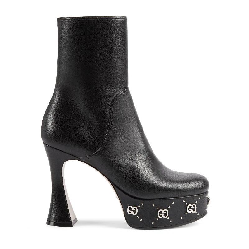 Gucci Gg Studs Platform Boots