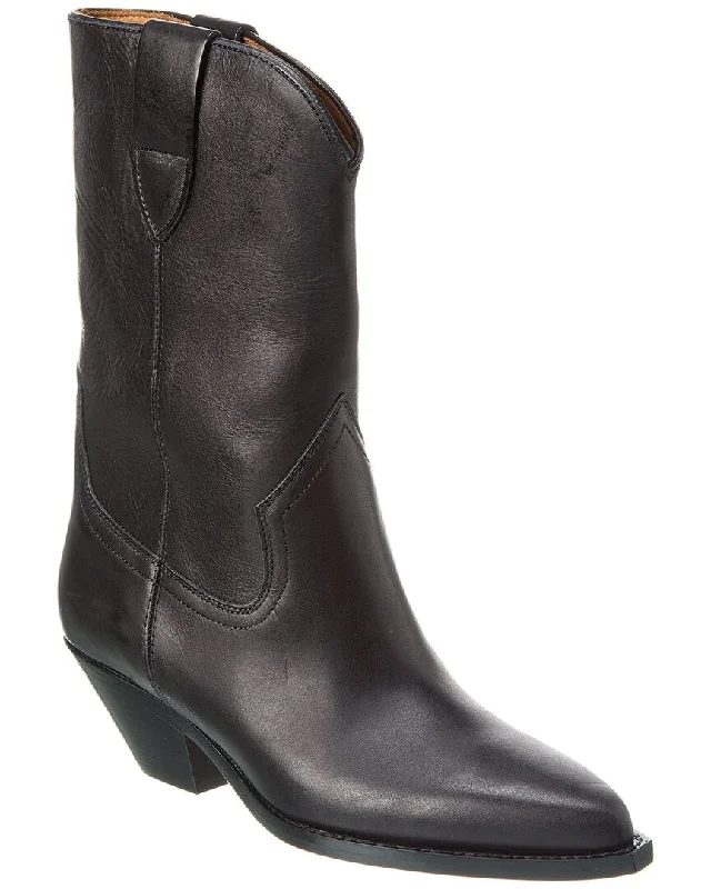 Isabel Marant Dahope Leather Cowboy Boot