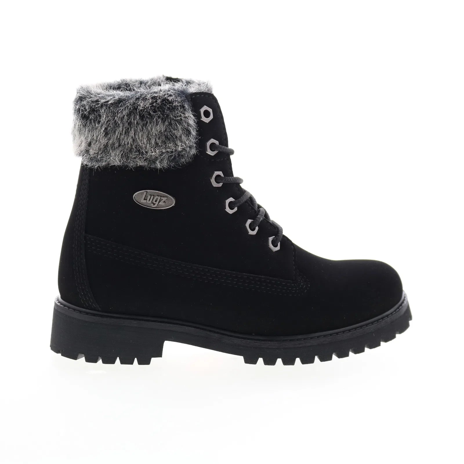 Lugz Hudson Fur WHUDSFD-001 Womens Black Synthetic Casual Dress Boots