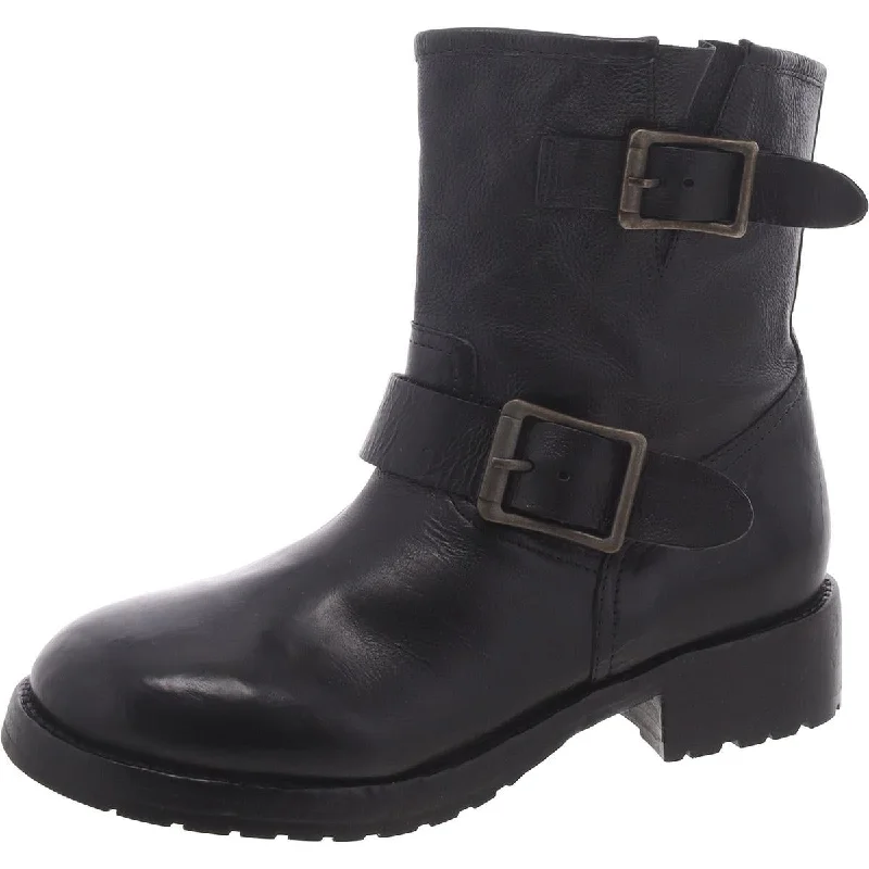 Lulah Womens Pull On Ankle Boot Motorcycle Boots