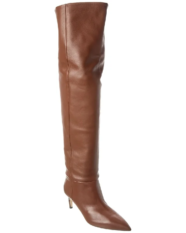 Paris Texas Stiletto Leather Over-The-Knee Boot