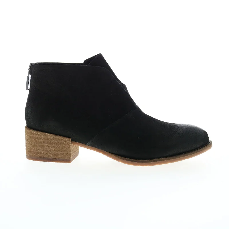 Softwalk Tilden S2060-004 Womens Black Narrow Nubuck Ankle & Booties Boots