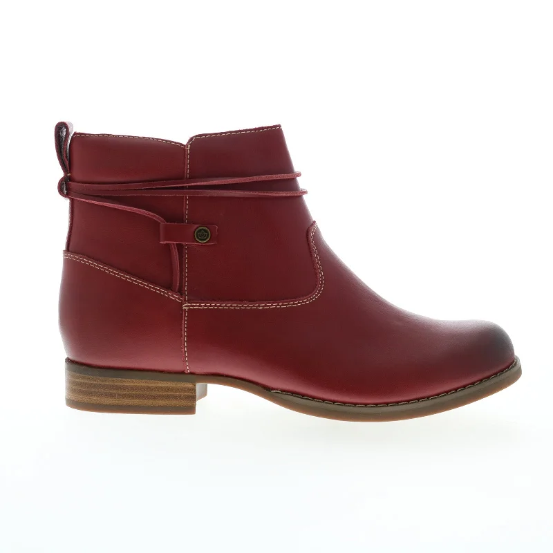 Spenco Durango Boot SP1047FIG Womens Burgundy Wide Ankle & Booties Boots