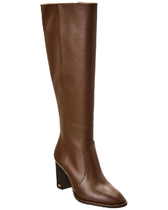 Stuart Weitzman Ryland Zip 80 Leather Knee-High Boot