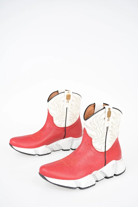 Texas Robot Embroidered Messico Ankle Boots